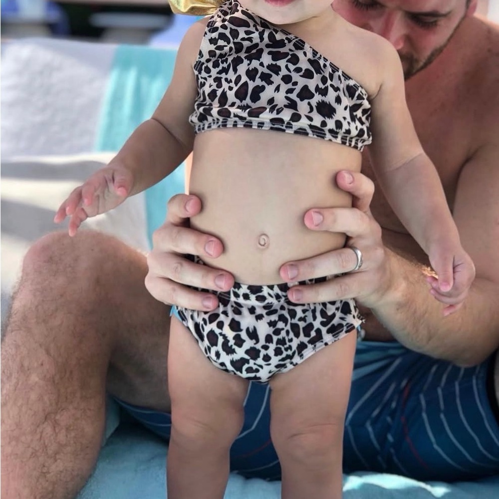 Leopard Print Velvet Bikini with Gold Bow Accent on Top & Behind! - Picture 11 of 11
